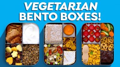 3 Vegetarian Bento Box Lunch Ideas