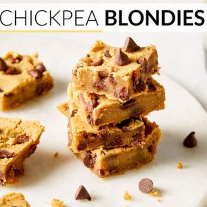 BLONDIE RECIPE | healthy, vegan chickpea blondies