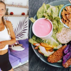 FULL DAY OF EATING IN BALI + my workout & monkeys!
