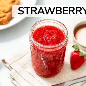 HOW TO MAKE STRAWBERRY JAM | healthy, homemade chia seed jam
