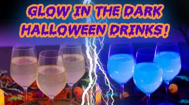 3 Spooky Glow-in-the-Dark Halloween Drinks!