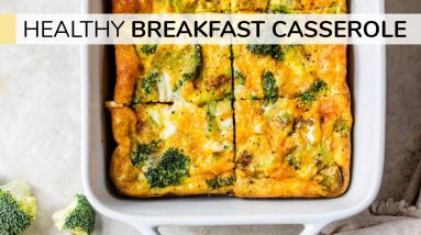 BROCCOLI BREAKFAST CASSEROLE | easy, healthy breakfast recipe