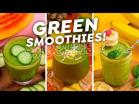 5 Veggie-Packed GREEN Smoothie Recipes!