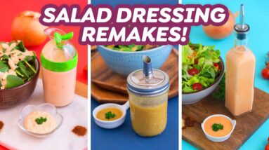 3 Healthy Salad Dressing Remakes –Thousand Island, French, & Honey Mustard!