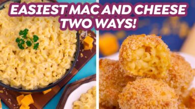 15-Minute Stovetop Mac and Cheese + Baked Mac and Cheese Bites