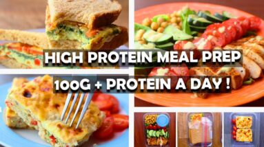 Healthy & High protein Meal Prep  100G + protein per day! + SUPER EASY