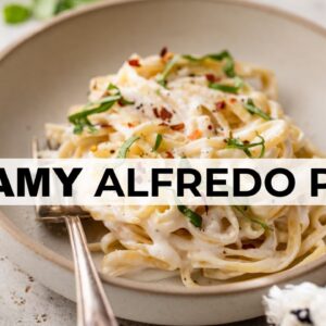 COTTAGE CHEESE ALFREDO PASTA SAUCE  | quick, healthy dinner recipe!