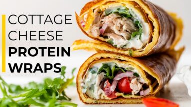 COTTAGE CHEESE FLAT BREAD  | high protein wrap recipe